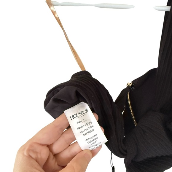 House of CB Marnelle Black Crop Top - Picture 8 of 9